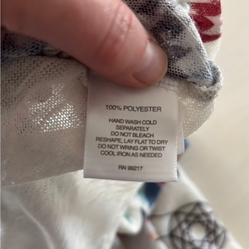 Signature Studio Women’s Knit Tribal Multicolored High-low Top SZ XL - Picture 4 of 7